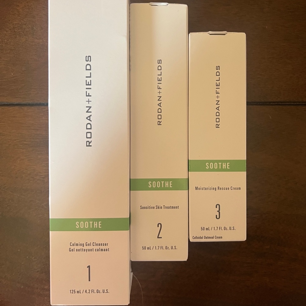 Rodan+Fields Soothe regimen steps 1-3